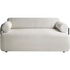 Beliani Dvivietė sofa ELVA, kreminė balta