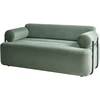 Beliani Dvivietė sofa ELVA šviesiai žalia