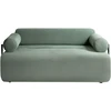 Beliani Dvivietė sofa ELVA šviesiai žalia