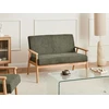 Beliani Dvivietė sofa ESRUM šviesiai ruda/žalia