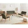 Beliani Dvivietė sofa ESRUM šviesiai ruda/žalia