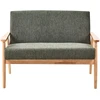Beliani Dvivietė sofa ESRUM šviesiai ruda/žalia