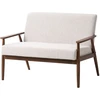 Beliani Dvivietė sofa ESRUM tamsiai ruda/pilka