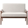 Beliani Dvivietė sofa ESRUM tamsiai ruda/pilka