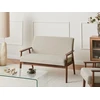 Beliani Dvivietė sofa ESRUM tamsiai ruda/pilka