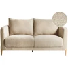 Beliani Dvivietė sofa GIMO Boucle smėlio spalvos
