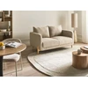 Beliani Dvivietė sofa GIMO Boucle smėlio spalvos