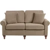 Beliani Dvivietė sofa GINNERUP, ruda