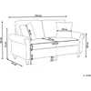 Beliani Dvivietė sofa GINNERUP, ruda