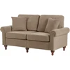 Beliani Dvivietė sofa GINNERUP, ruda