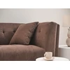 Beliani Dvivietė sofa HABO tamsiai ruda