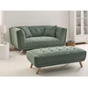 Beliani Dvivietė sofa HABO žalia