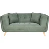 Beliani Dvivietė sofa HABO žalia