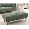 Beliani Dvivietė sofa HABO, žalia, su otomane