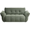 Beliani Dvivietė sofa HALBA Boucle Žalia