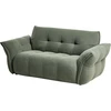 Beliani Dvivietė sofa HALBA Boucle Žalia