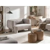 Beliani Dvivietė sofa HOGBO smėlio spalvos