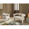Beliani Dvivietė sofa ILBRO, bukliuotas audinys, dramblio kaulo spalva