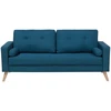 Beliani Dvivietė sofa KALMAR, jūros mėlynumo