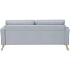 Beliani Dvivietė sofa KALMAR šviesiai pilka