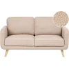 Beliani Dvivietė sofa KILJA Boucle smėlio spalvos