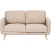 Beliani Dvivietė sofa KILJA Boucle smėlio spalvos