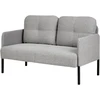Beliani Dvivietė sofa LAHTI pilka