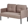 Beliani Dvivietė sofa LAHTI šviesiai ruda