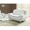 Beliani Dvivietė sofa LEIRA, eko oda, balta