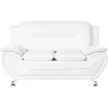 Beliani Dvivietė sofa LEIRA, eko oda, balta