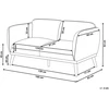 Beliani Dvivietė sofa LJUNG juoda