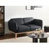 Beliani Dvivietė sofa LJUNG juoda