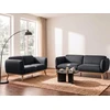 Beliani Dvivietė sofa LJUNG juoda