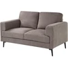 Beliani Dvivietė sofa LOUSTO, ruda