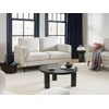 Beliani Dvivietė sofa LOUSTO šviesiai smėlio spalvos