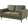 Beliani Dvivietė sofa LOUSTO, žalia