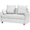 Beliani Dvivietė sofa lova HOVIN šviesiai pilka