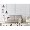Beliani Dvivietė sofa lova ISHOJ šviesiai ruda