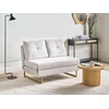 Beliani Dvivietė sofa lova JERSLEV, kreminė balta