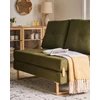 Beliani Dvivietė sofa lova JERSLEV Žalia