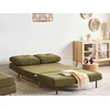 Beliani Dvivietė sofa lova JERSLEV Žalia
