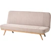 Beliani Dvivietė sofa lova KALFAFEL, šviesiai ruda