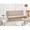 Beliani Dvivietė sofa lova KALFAFEL, šviesiai ruda