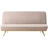Beliani Dvivietė sofa lova KALFAFEL, šviesiai ruda