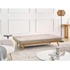 Beliani Dvivietė sofa lova KALFAFEL, šviesiai ruda