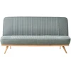 Beliani Dvivietė sofa lova KALFAFEL žalia
