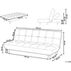 Beliani Dvivietė sofa-lova RISOR, šviesiai žalia