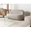 Beliani Dvivietė sofa LOVBERG, smėlio spalvos