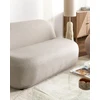 Beliani Dvivietė sofa LOVBERG, smėlio spalvos