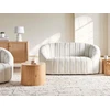 Beliani Dvivietė sofa MALUNG veliūrinė, spalva: balta